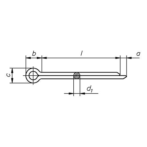 Splint ISO 1234-Messing 1,6x10